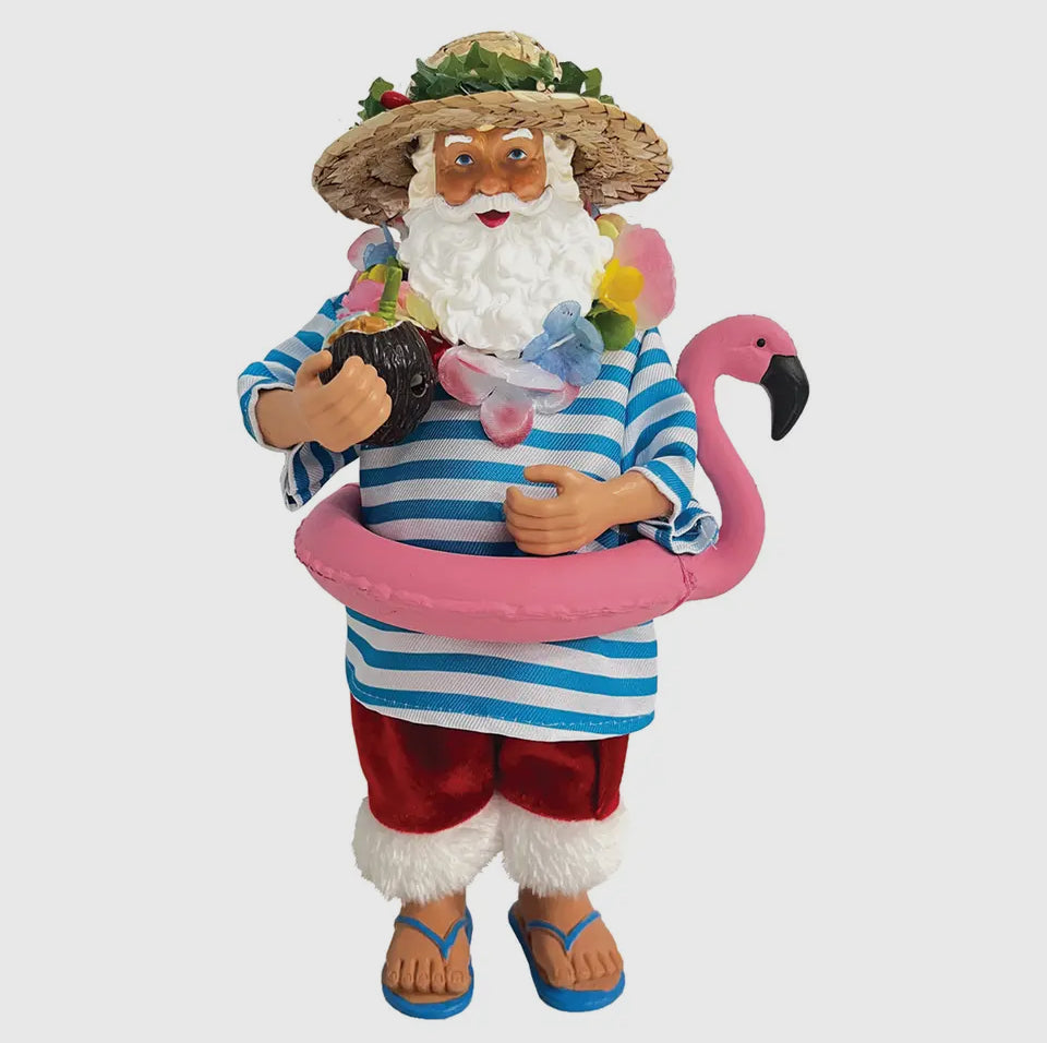 10” swimming Santa