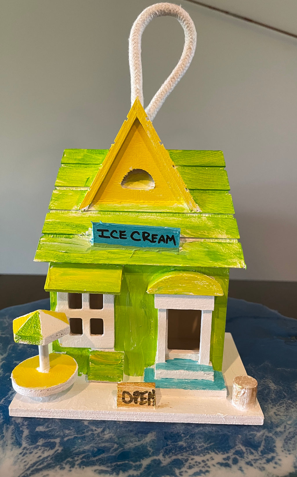 Ice Cream Shop Birdhouse