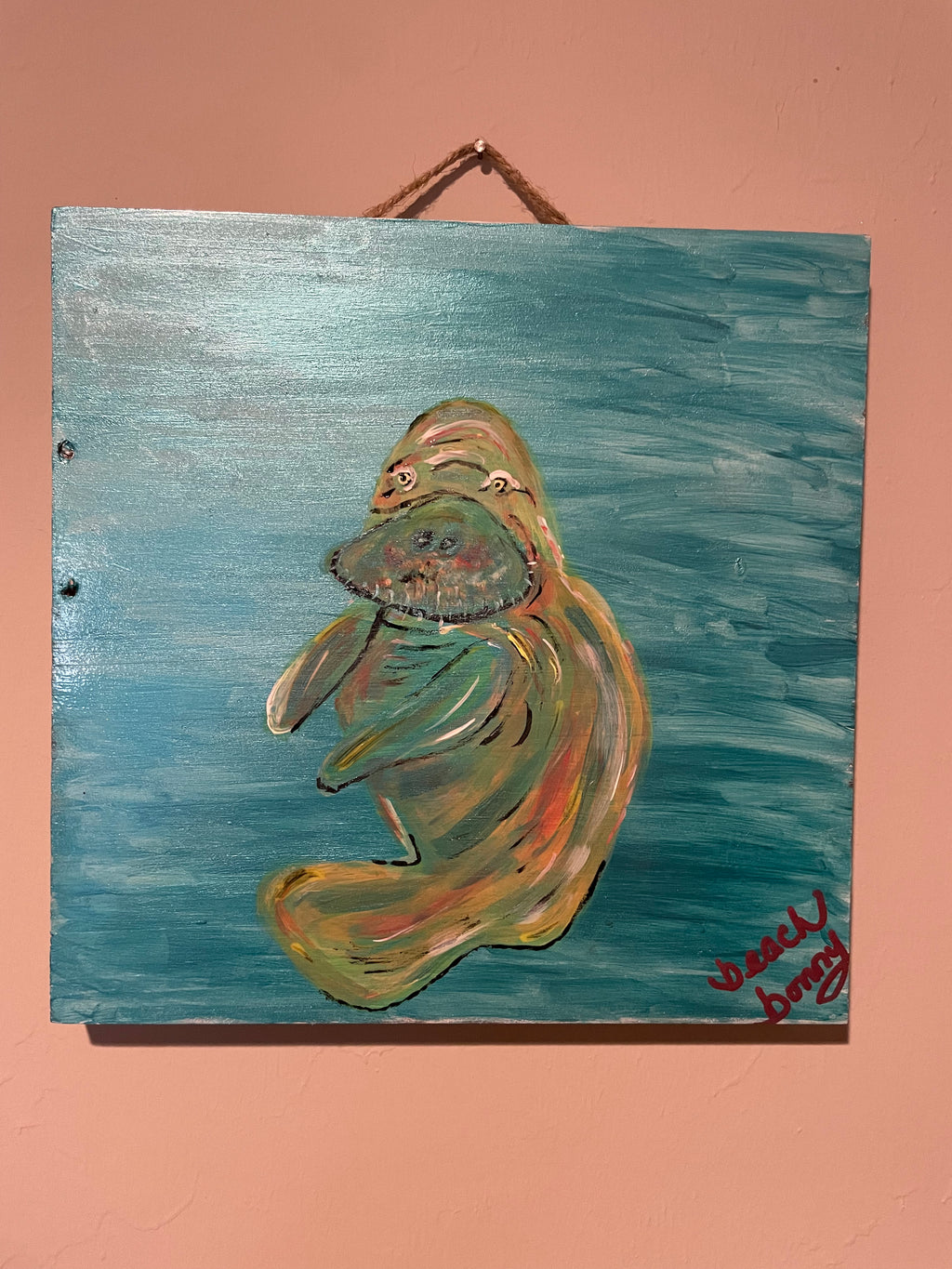 Manatee painting