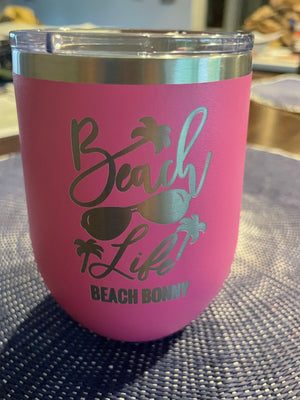 Pink beach bonny tumbler