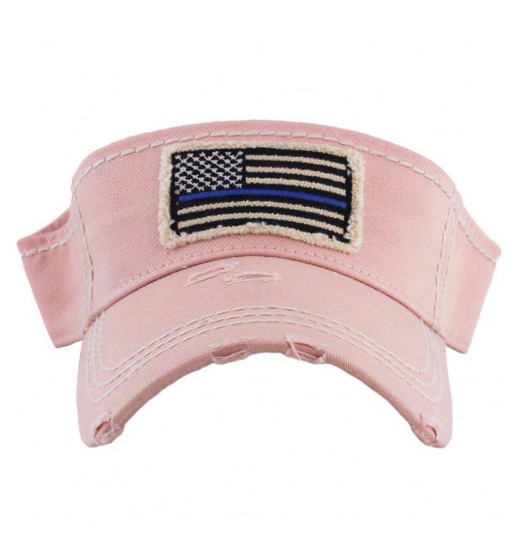 Pink back the blue Visor