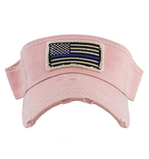 Pink back the blue Visor