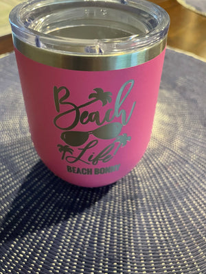 Pink beach bonny tumbler